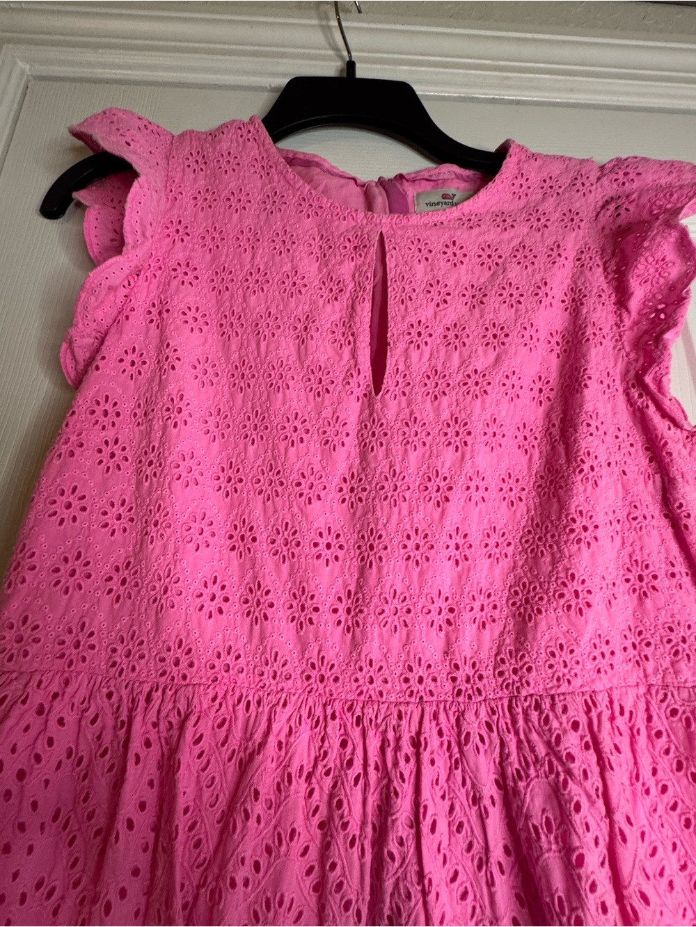 Vineyard Vines Pink Eyelet Mini Dress - Picture 3 of 7